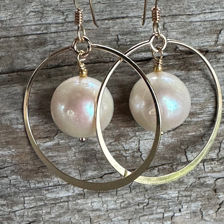 AA quality freshwater pearl earrings