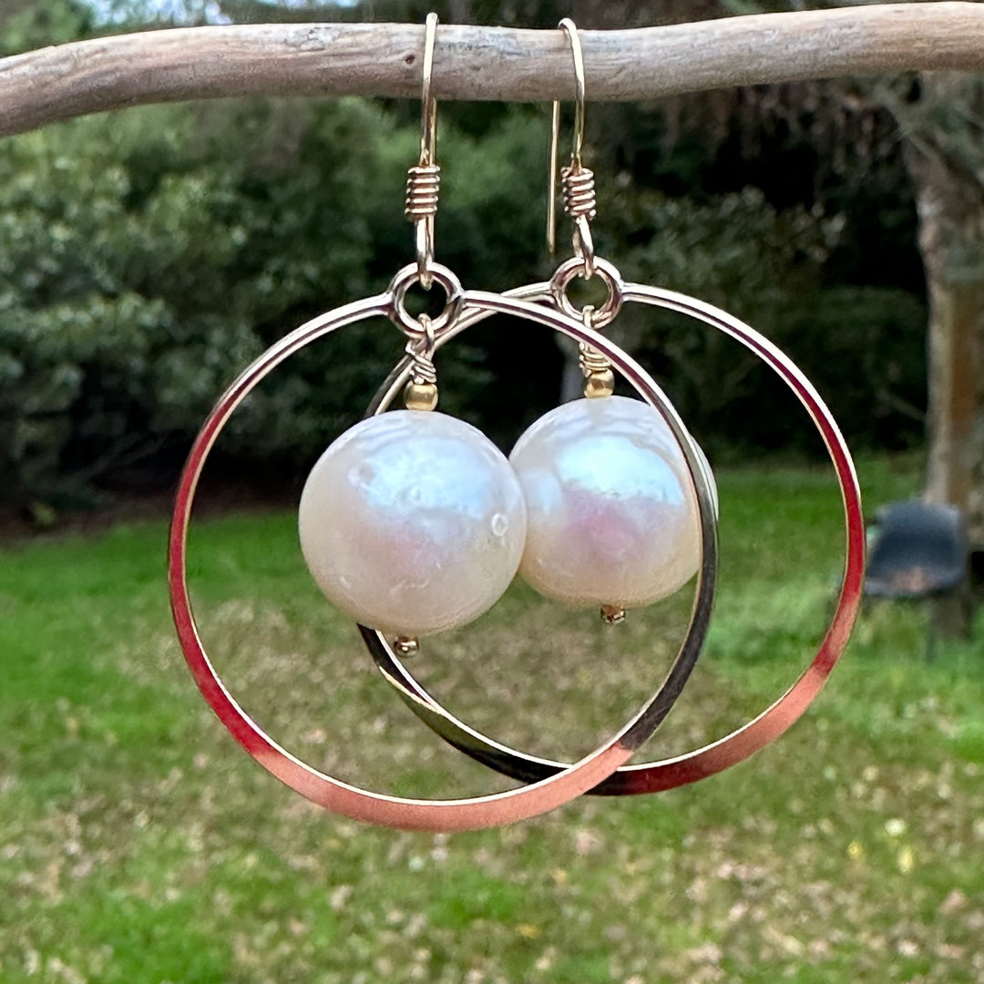 AA quality freshwater pearl earrings