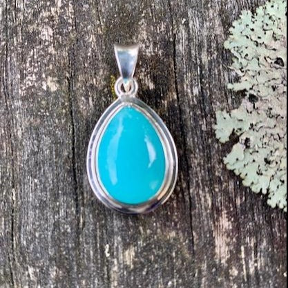 Tear Drop Amazonite Pendant