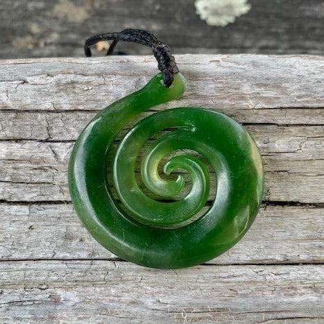 Endless Koru, New Zealand Greenstone