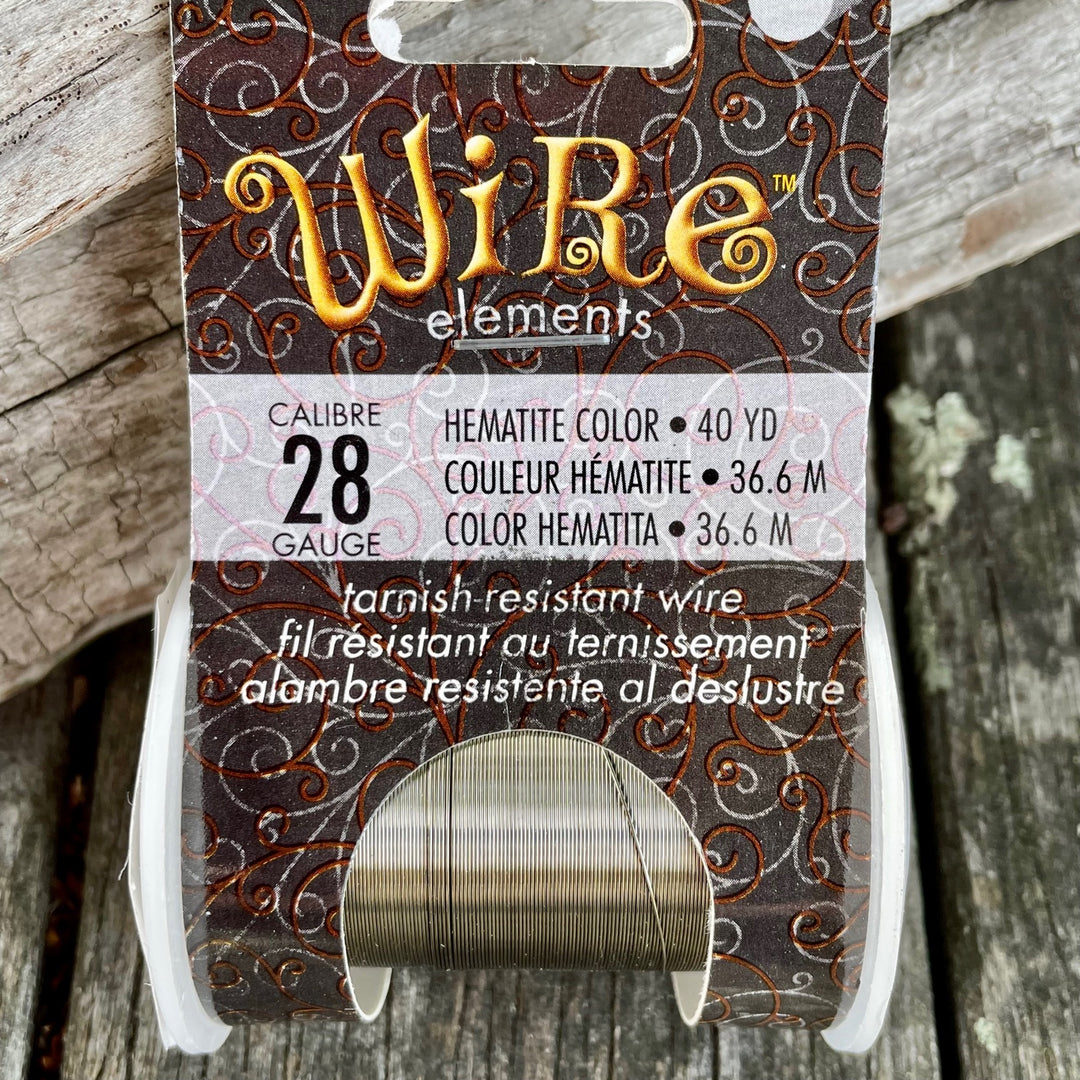Non Tarnish Wire, Hematite 28g
