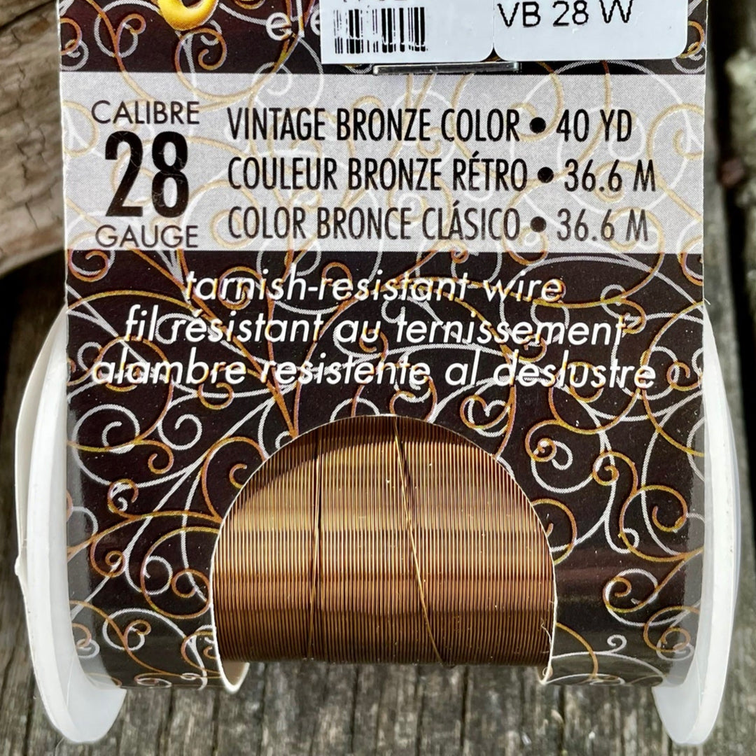 Non Tarnish Wire, Vintage Bronze 28g