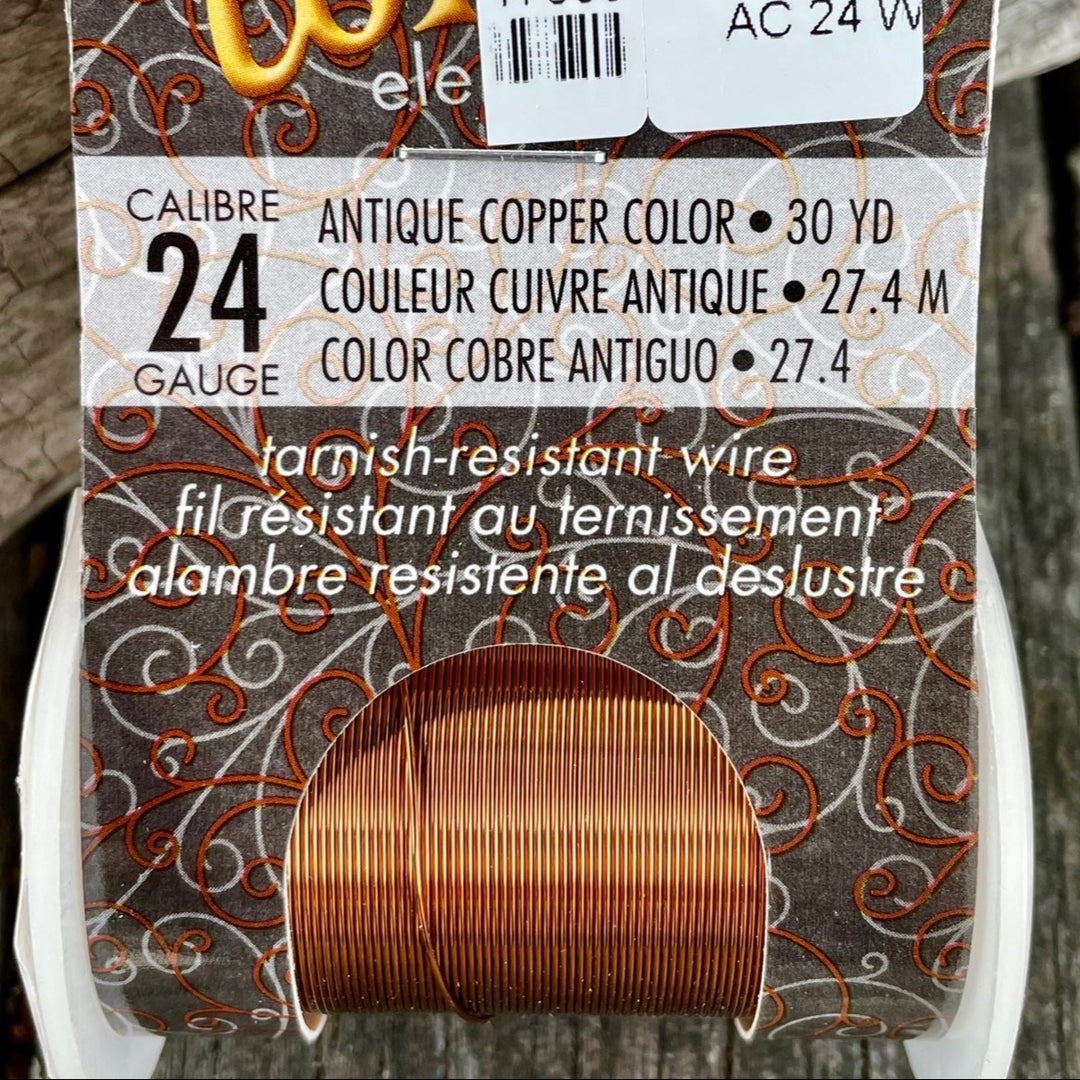 Non Tarnish Wire, Antique Copper 24g