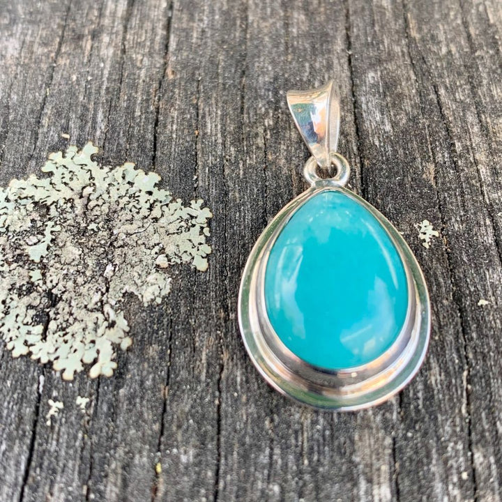 Tear Drop Amazonite Pendant