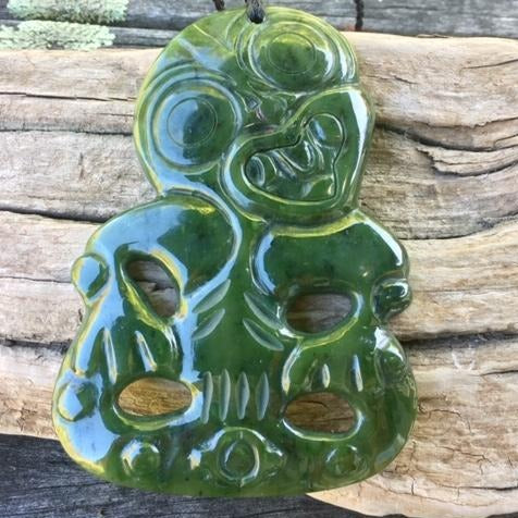 Huge Hei Tiki, New Zealand Greenstone