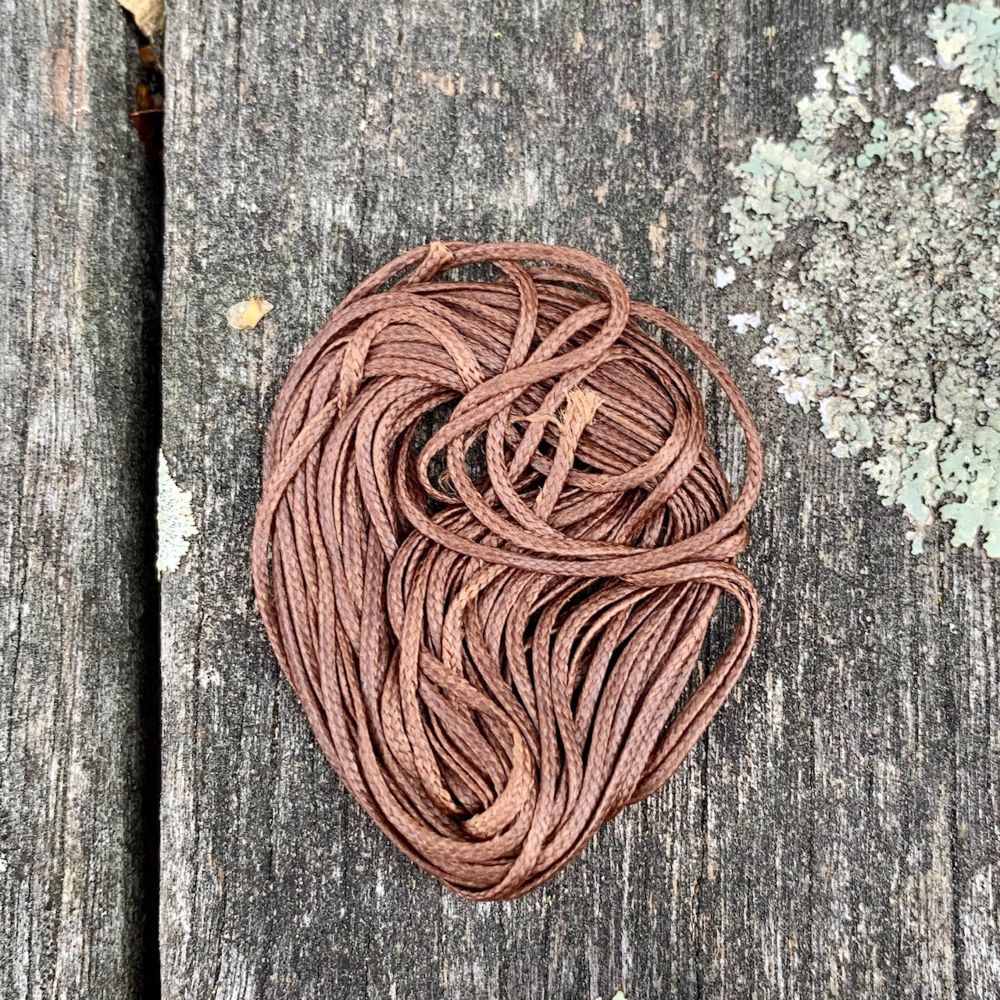 1.2mm Brown Waxed Thread, 5 Metres