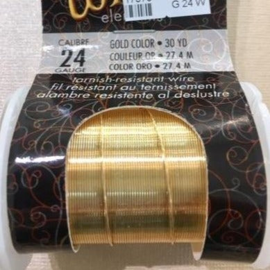 Non Tarnish Wire, Gold 24g