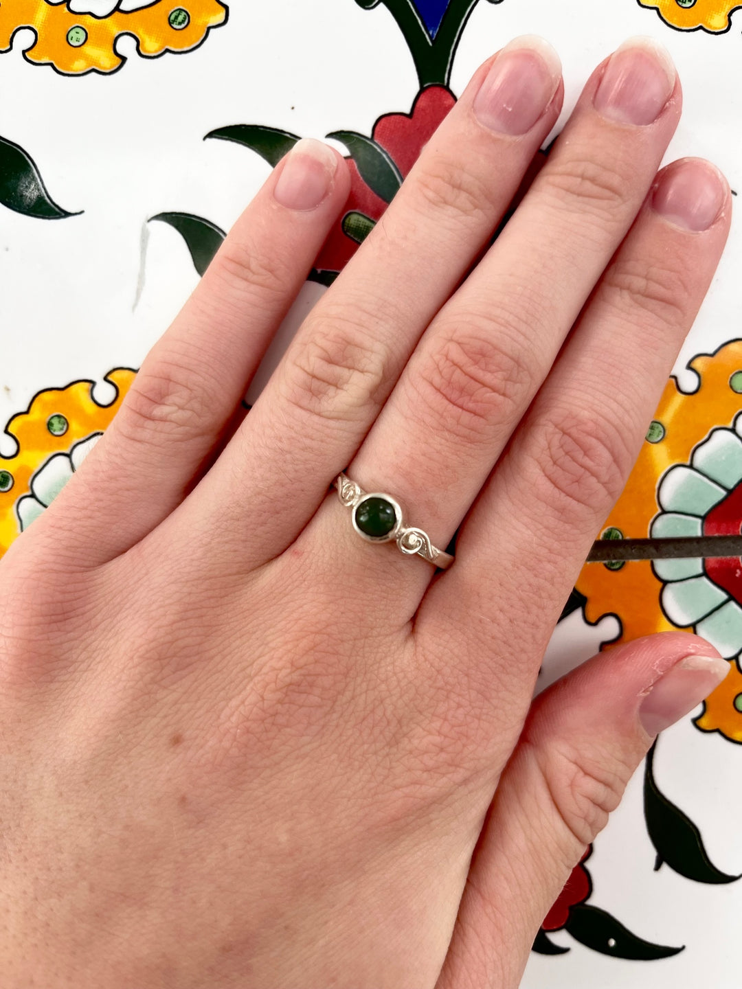 New Zealand Greenstone Ring, Small