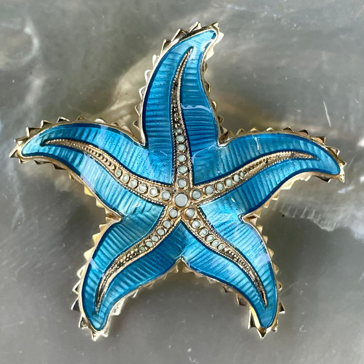 Vintage Scandinavian starfish brooch