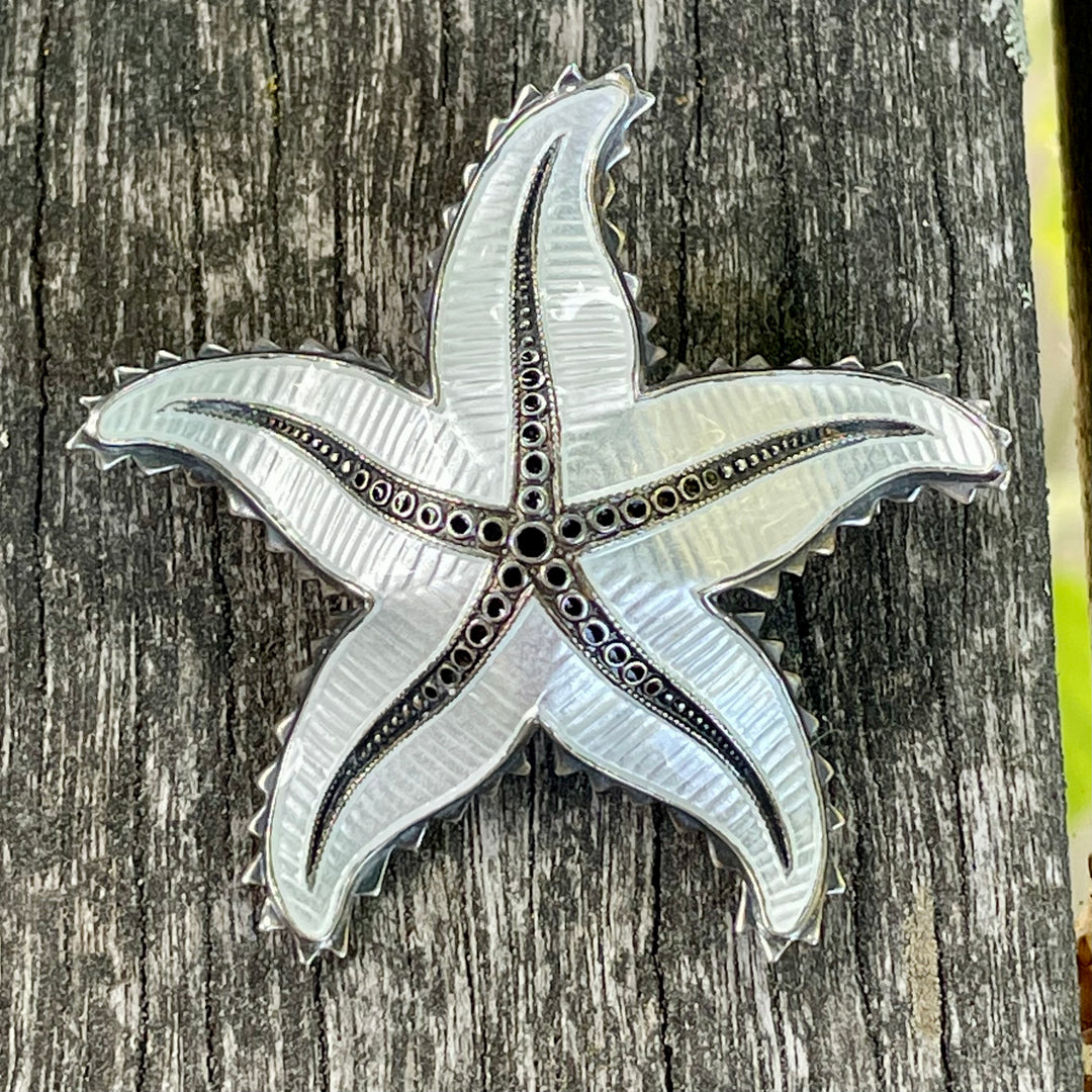 Vintage Scandinavian starfish brooch