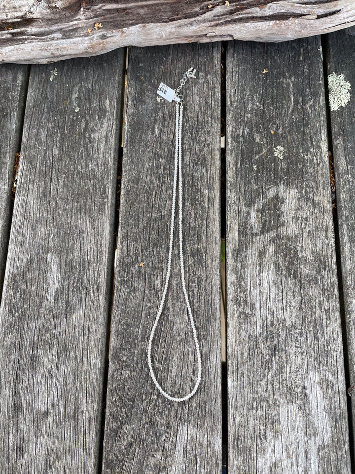 Long Tiny freshwater pearl necklace