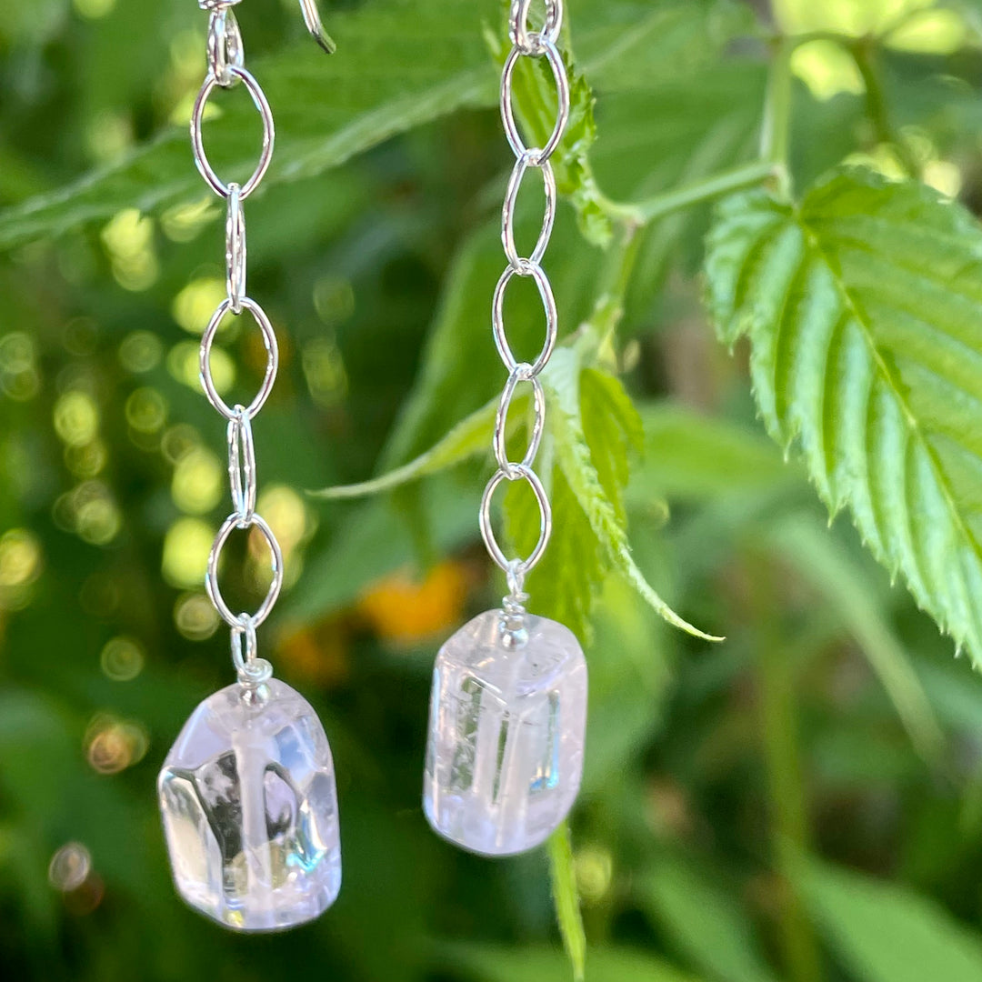 Brazilian morganite necklace & earrings set