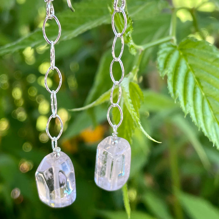 Brazilian morganite necklace & earrings set