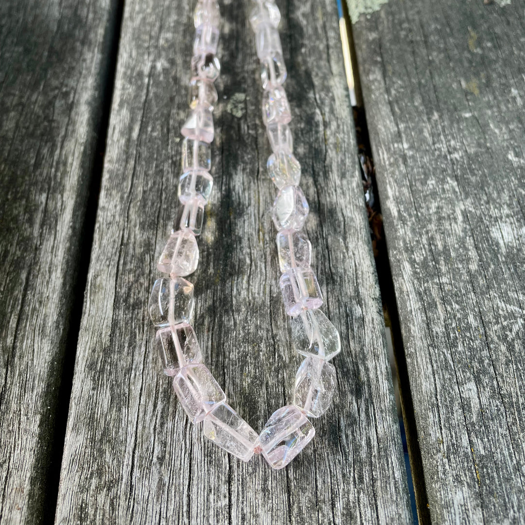 Brazilian morganite necklace & earrings set