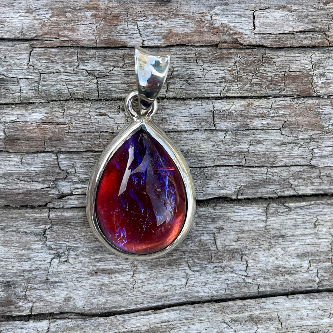 Vintage Dragons Breath glass pendant