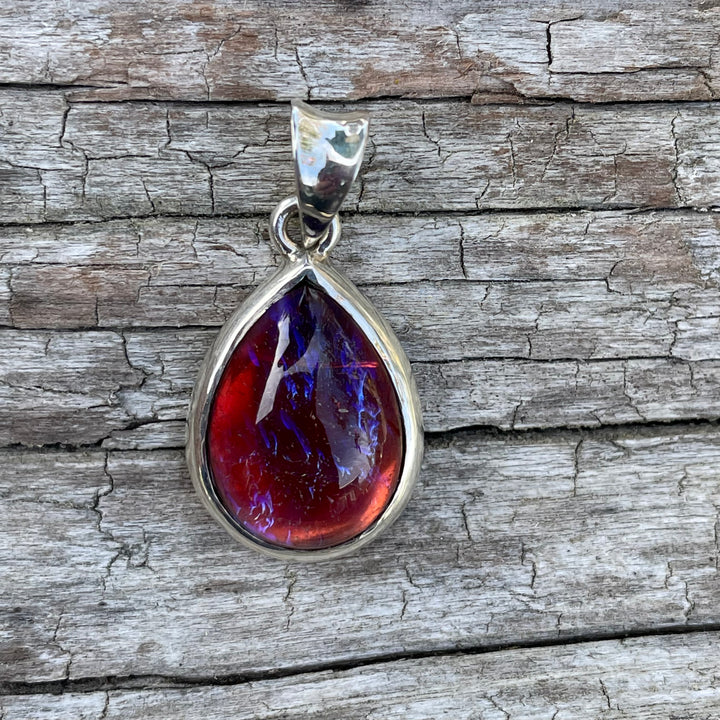 Vintage Dragons Breath glass pendant