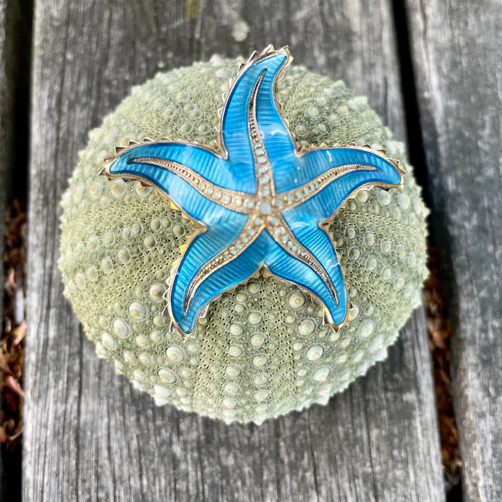 Vintage Scandinavian starfish brooch
