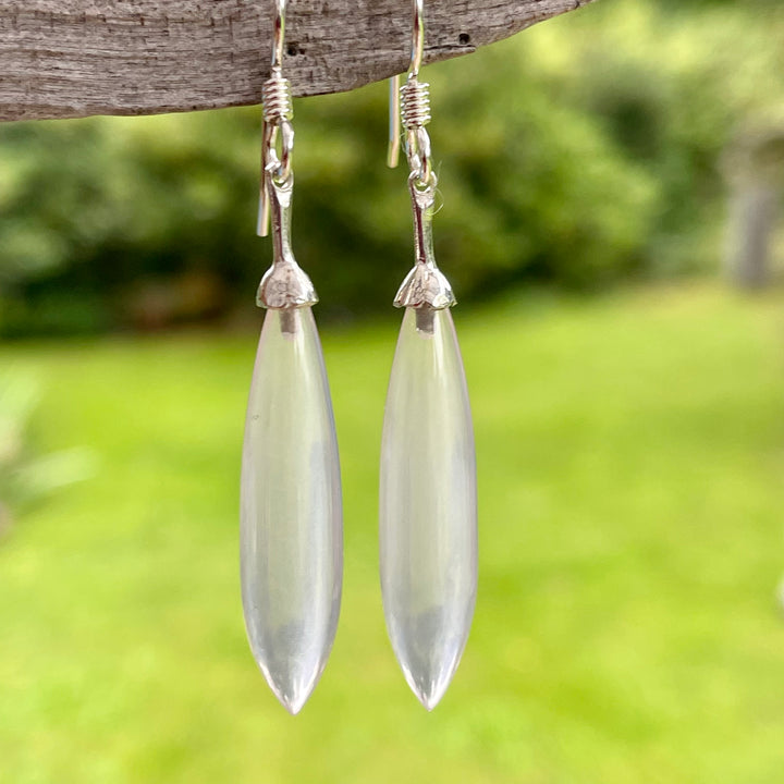 Rose Quartz drop earrings