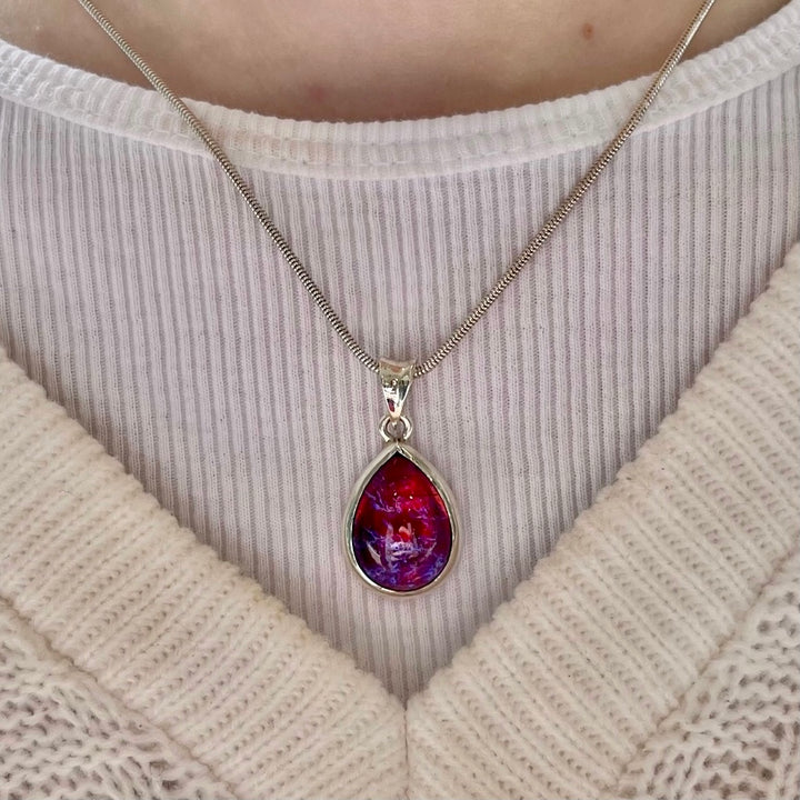 Vintage Dragons Breath glass pendant