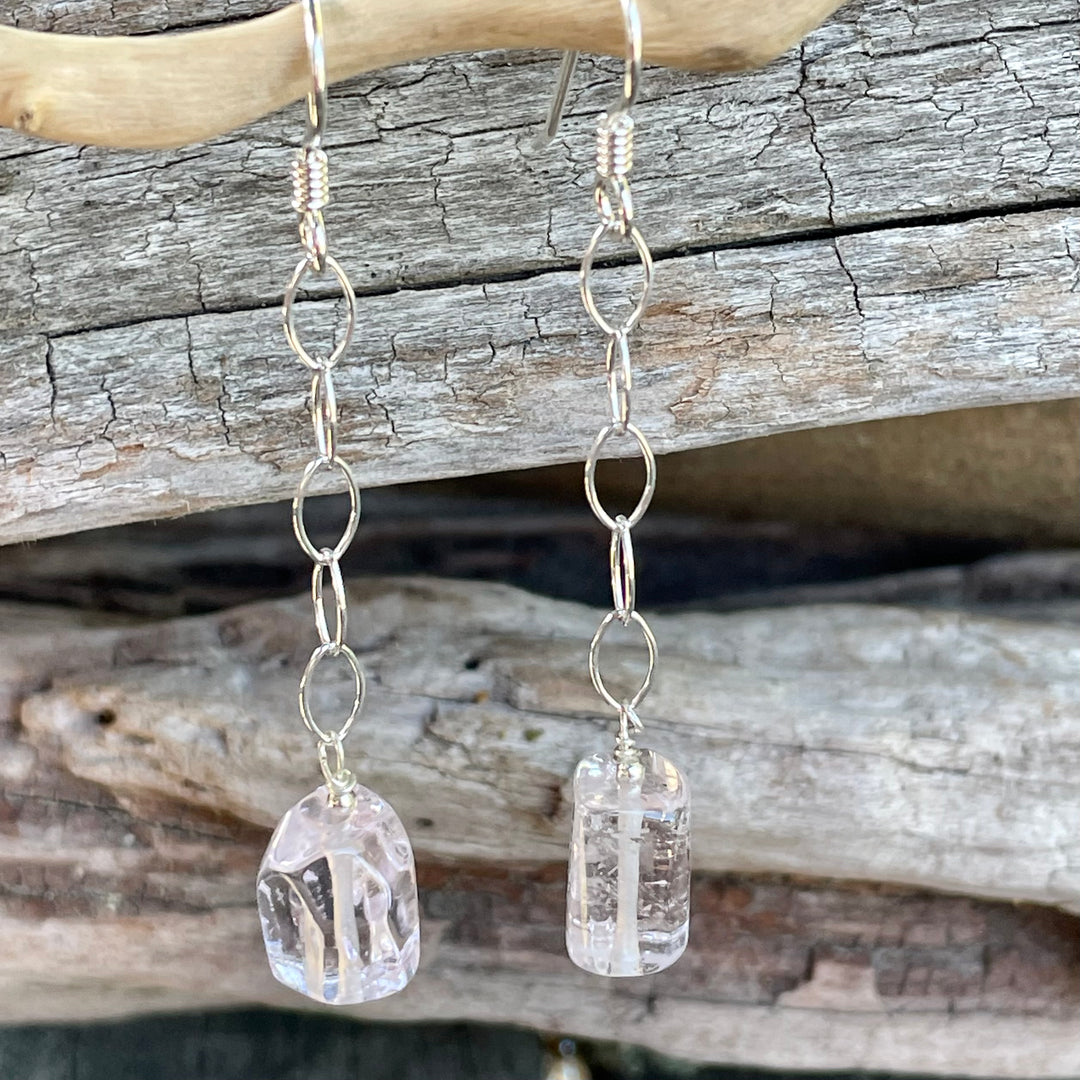 Brazilian morganite necklace & earrings set