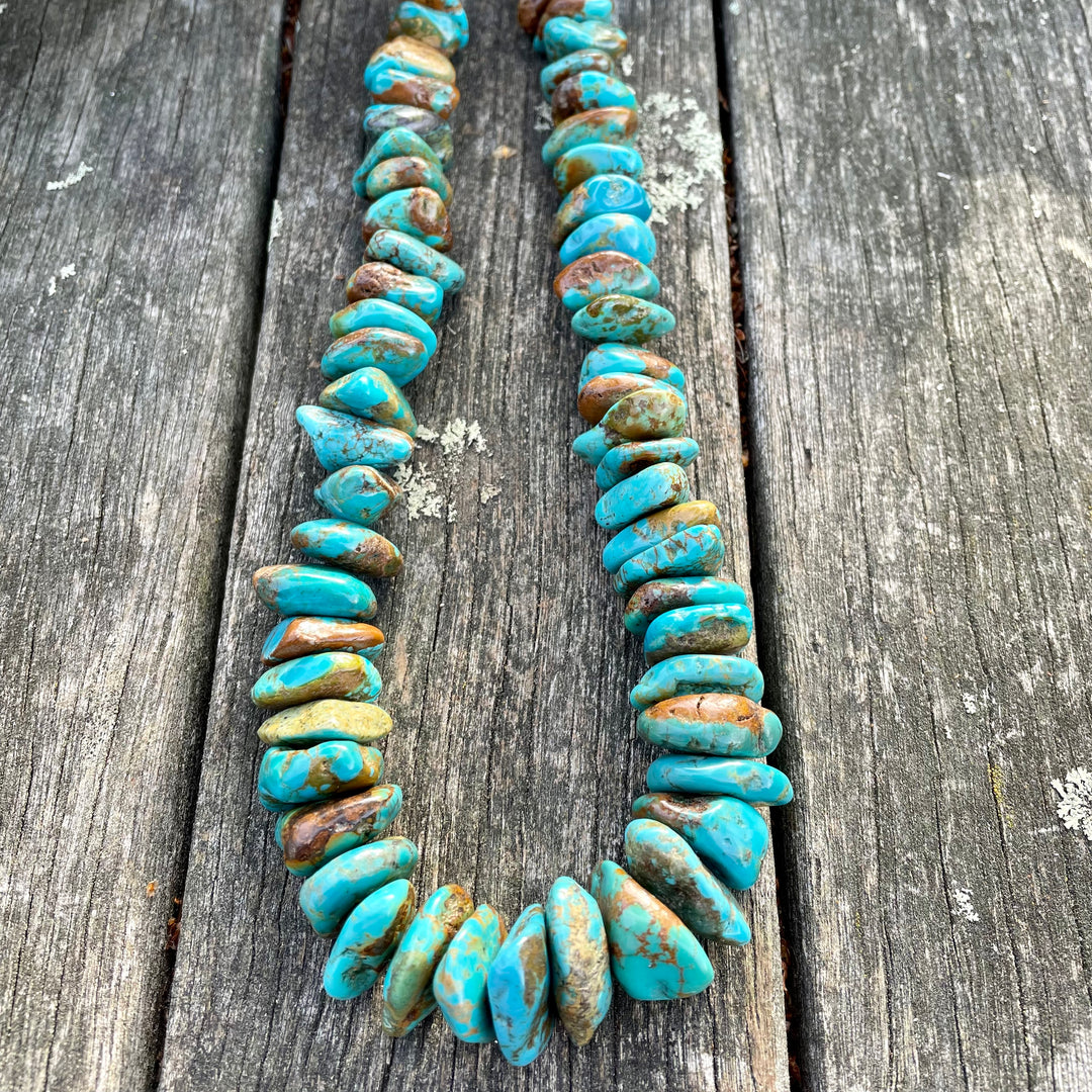 Chinese Turquoise Nugget Necklace