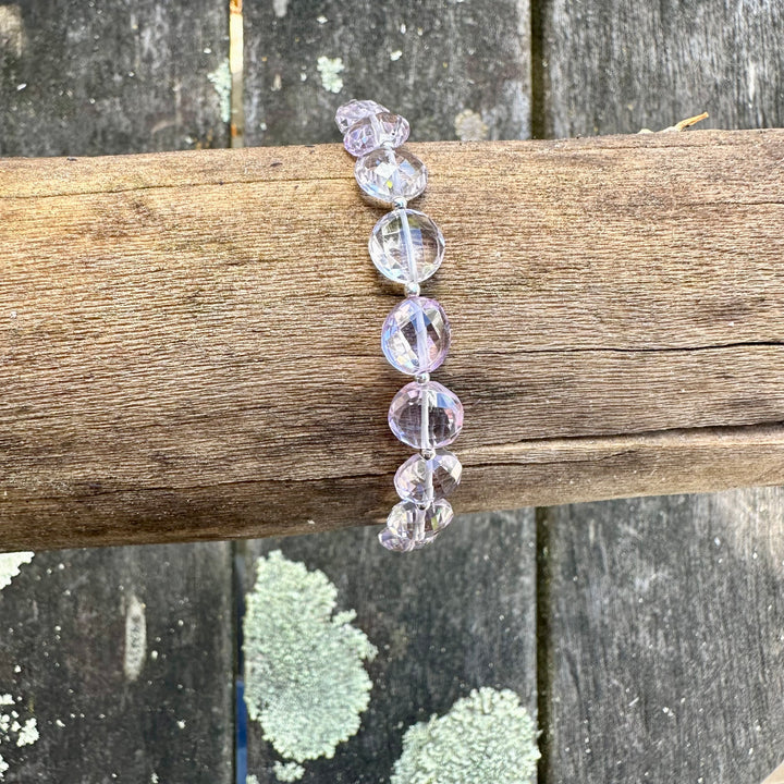 Faceted amethyst bracelet