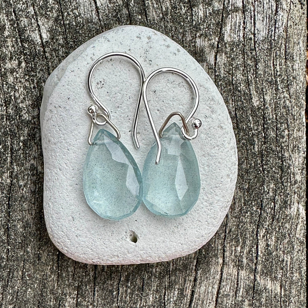 Aquamarine drop earrings