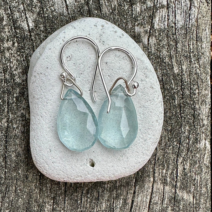 Aquamarine drop earrings