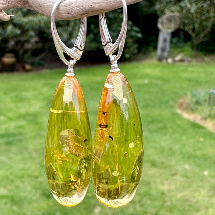 Lemon Baltic Amber earrings