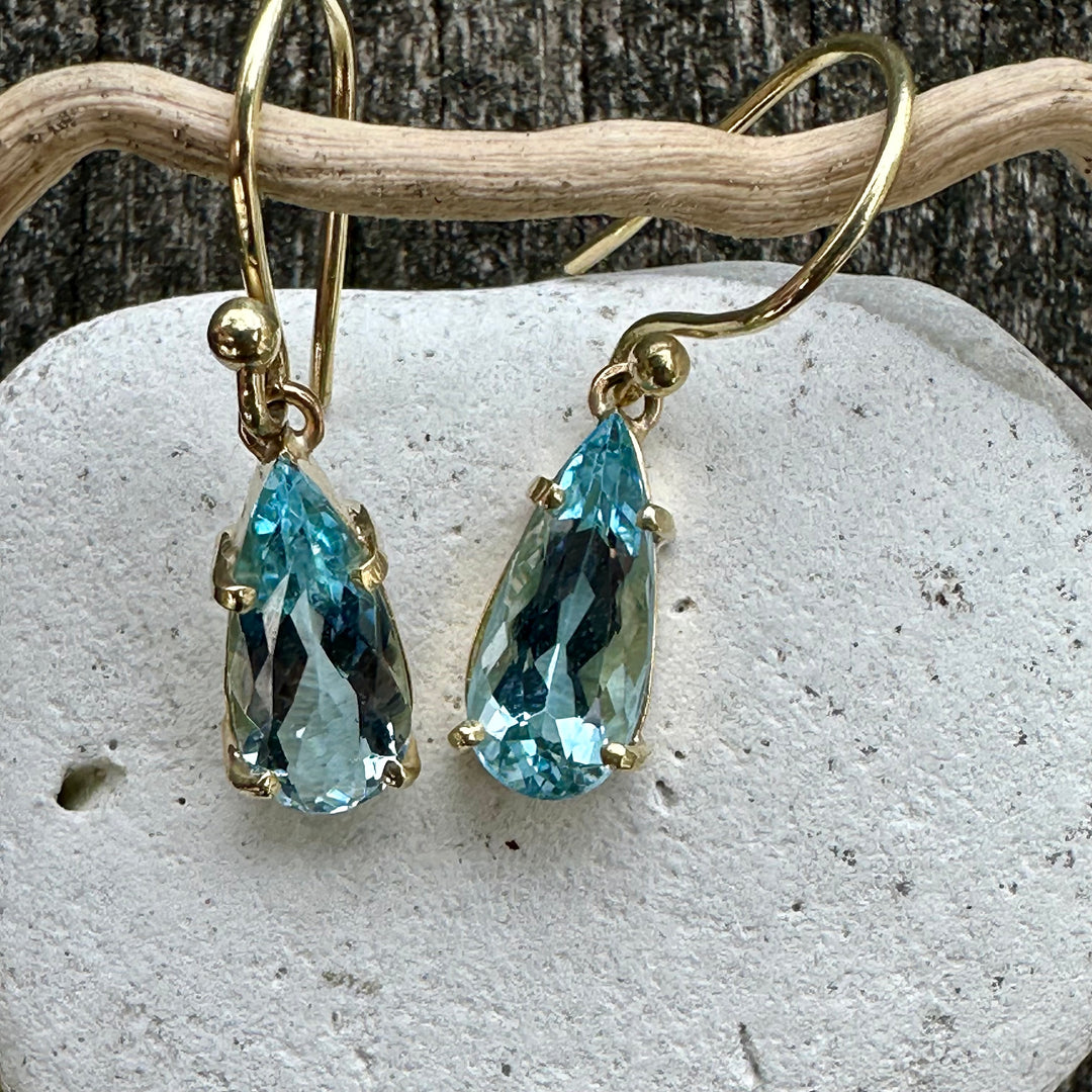 Small Aquamarine earrings