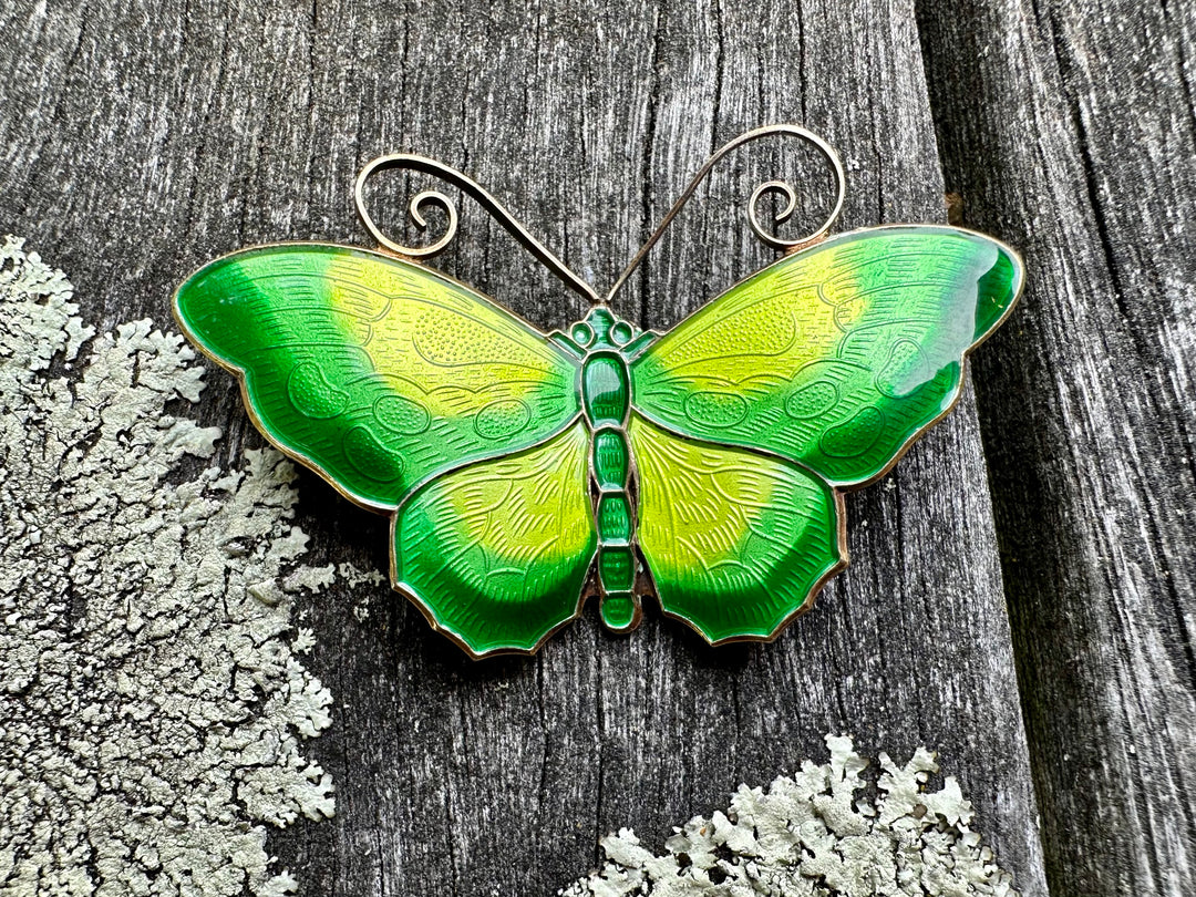 Vintage David Andersen butterfly brooch