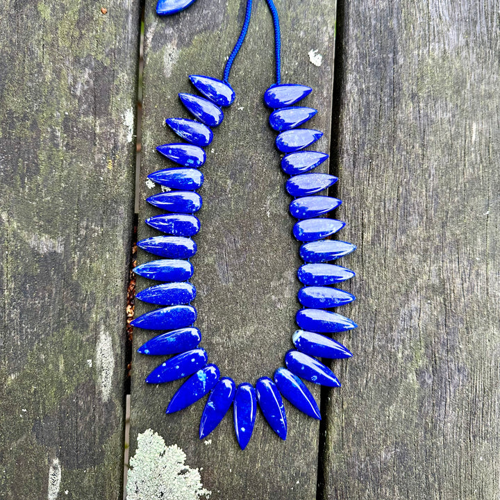 Lapis lazuli dagger necklace