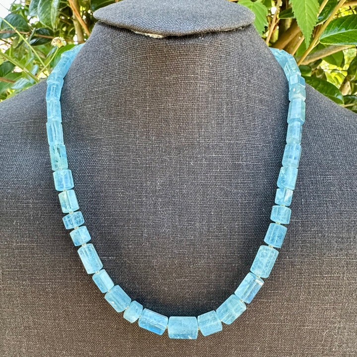 200 carat Brazilian aquamarine necklace