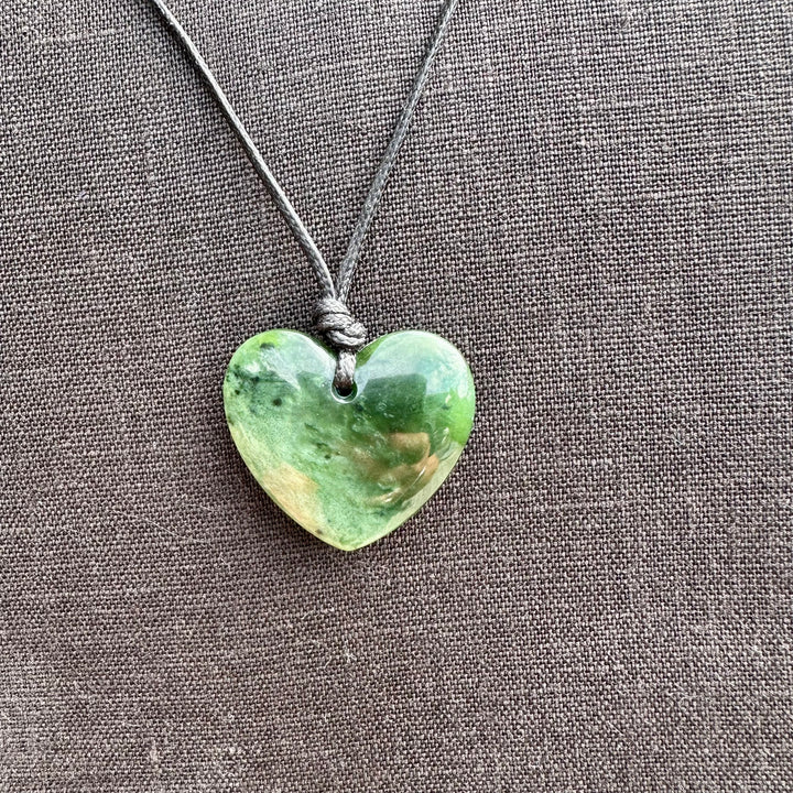 New Zealand greenstone heart (manawa)