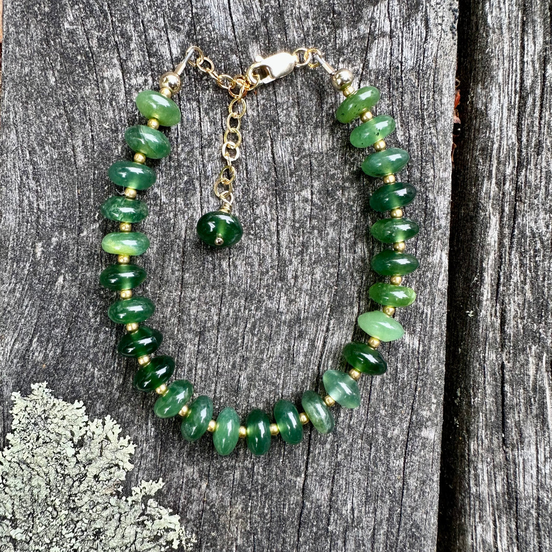 Siberian jade bracelet