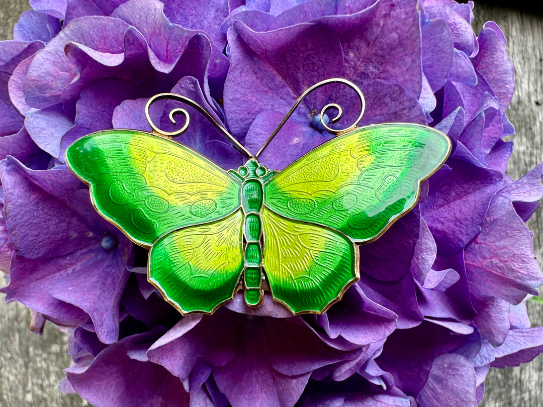 Vintage David Andersen butterfly brooch