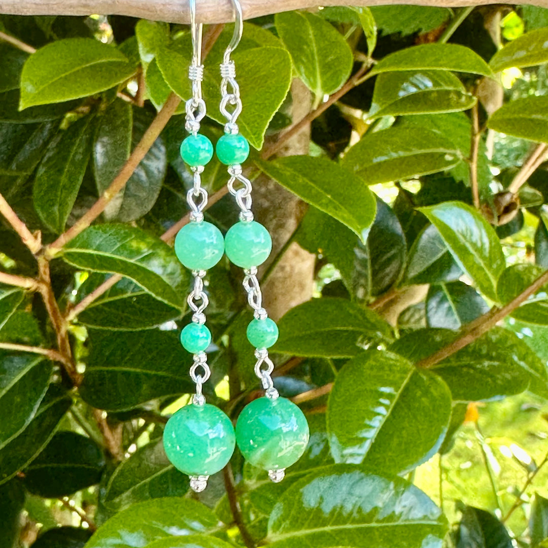 Chrysoprase earrings