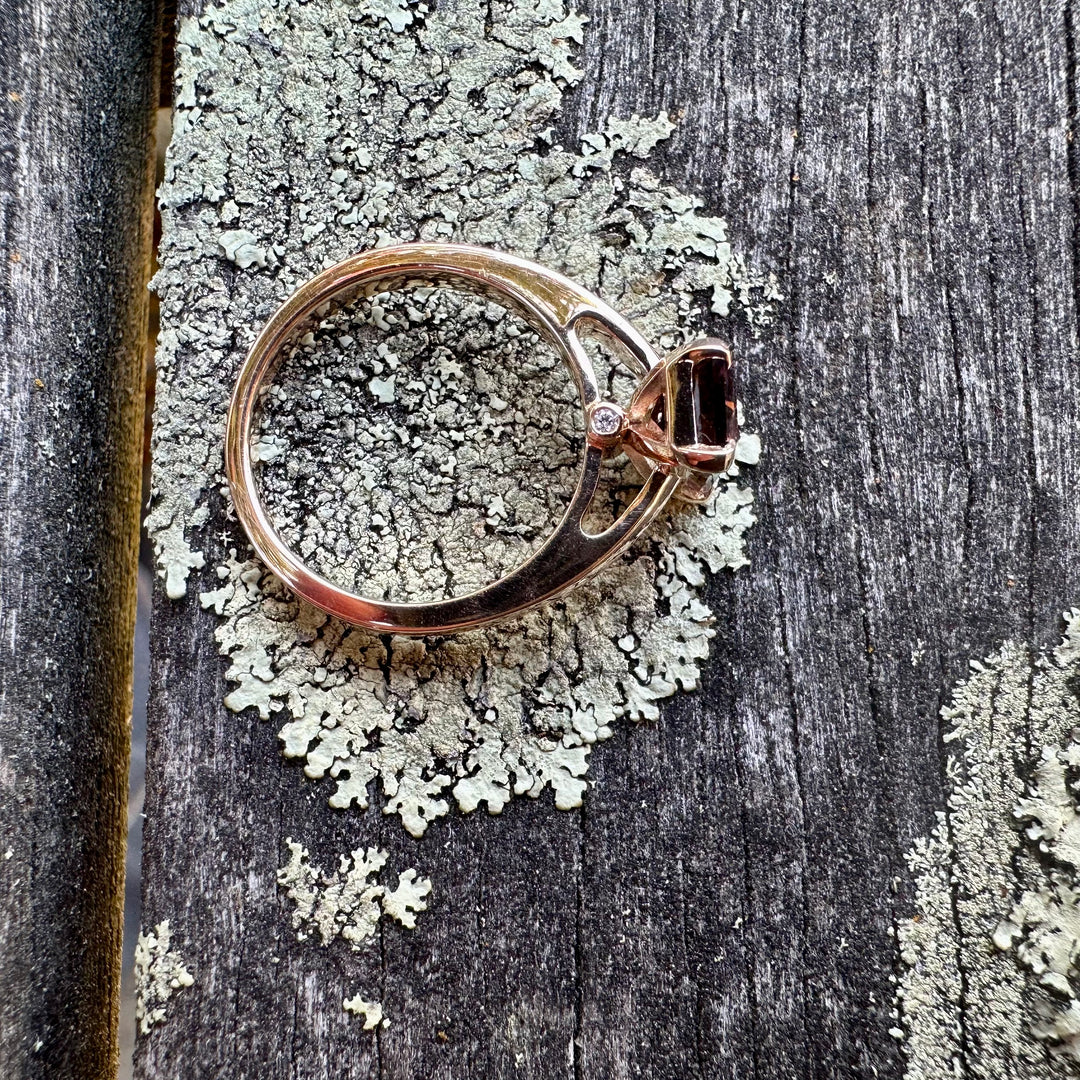 2.2ct watermelon tourmaline ring