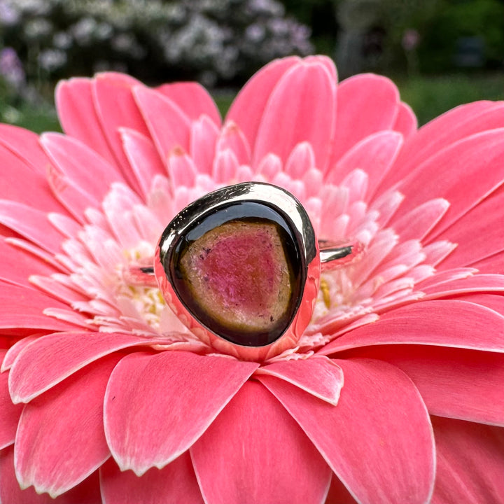 Watermelon Tourmaline ring