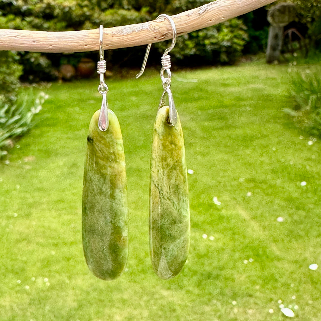 Marsden Flower greenstone matched earrings