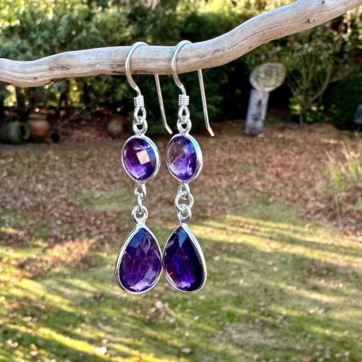 Amethyst earrings