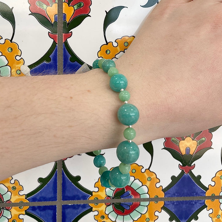 Amazonite & chrysoprase bracelet