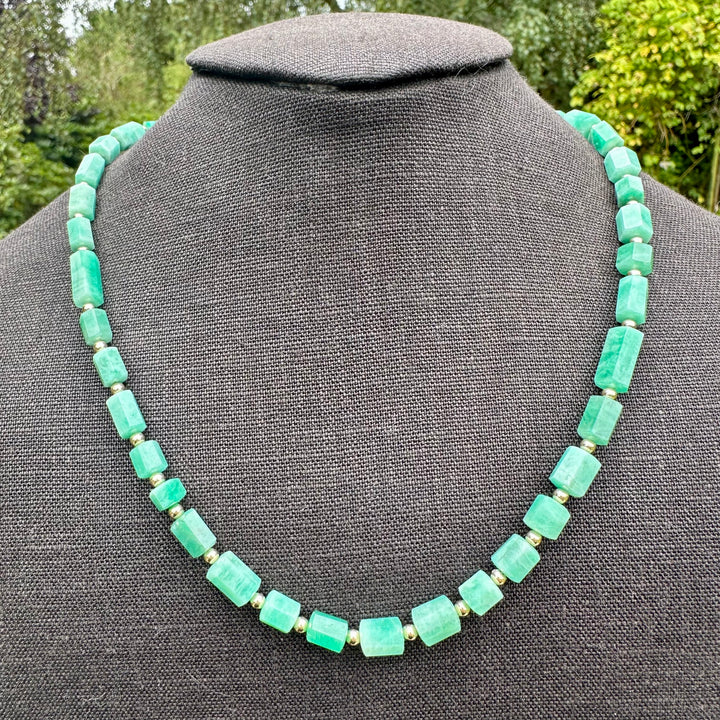 Brazilian emerald necklace