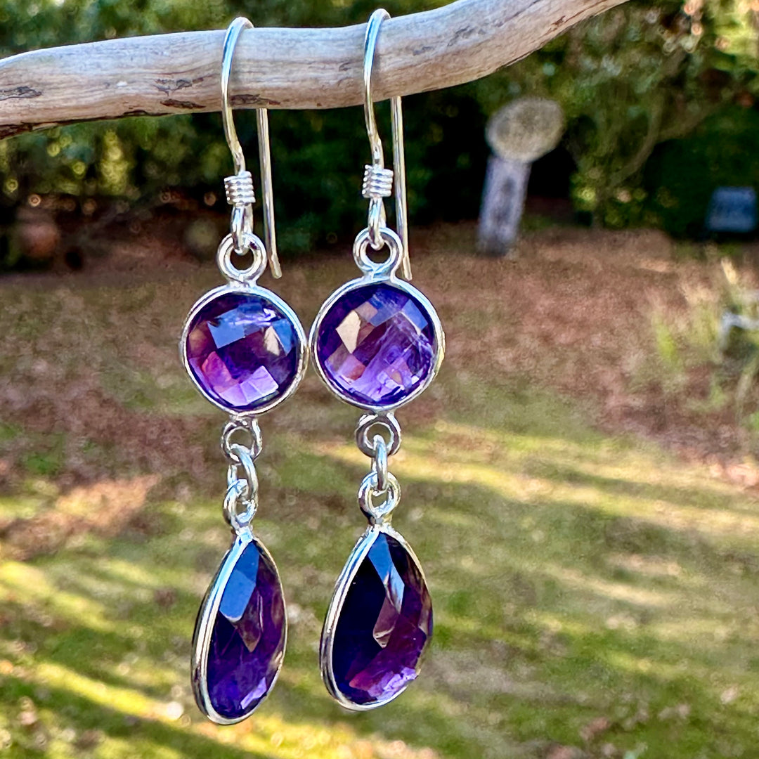 Amethyst earrings