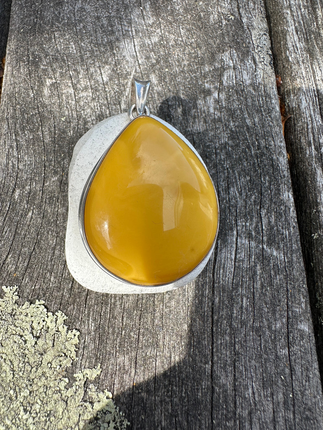 Butterscotch amber pendant