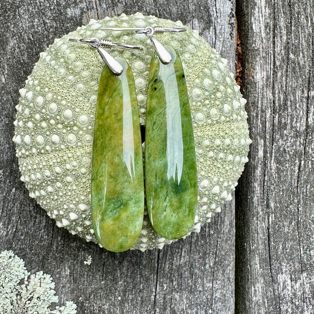Marsden Flower greenstone matched earrings