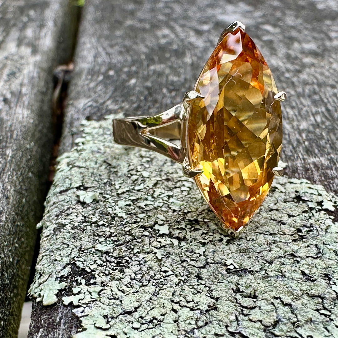 8.68 ct citrine ring