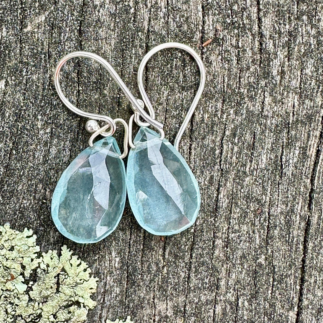 Aquamarine drop earrings