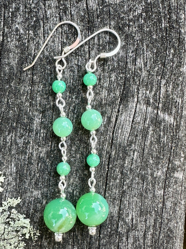 Chrysoprase earrings