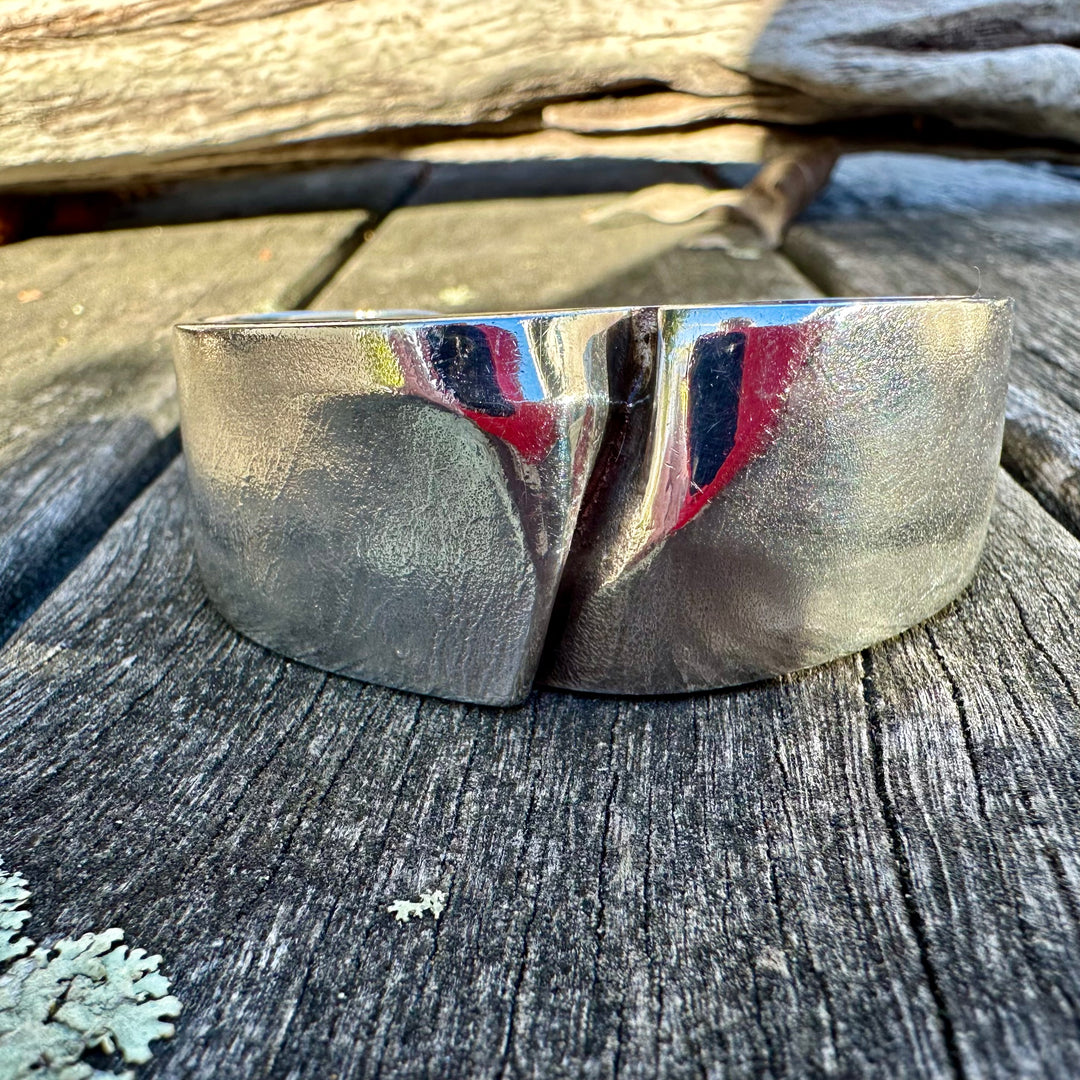 Vintage Lapponia sterling silver cuff bangle